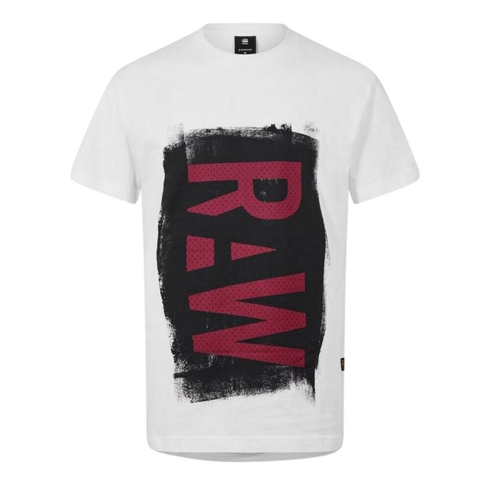 G-Star Mens Raw Painted T-Shirt / White